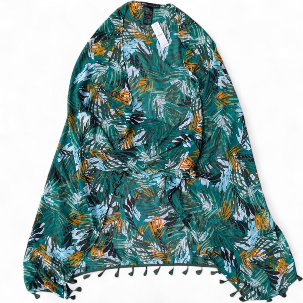 Leaf Print Kimono White House Black Market NWT